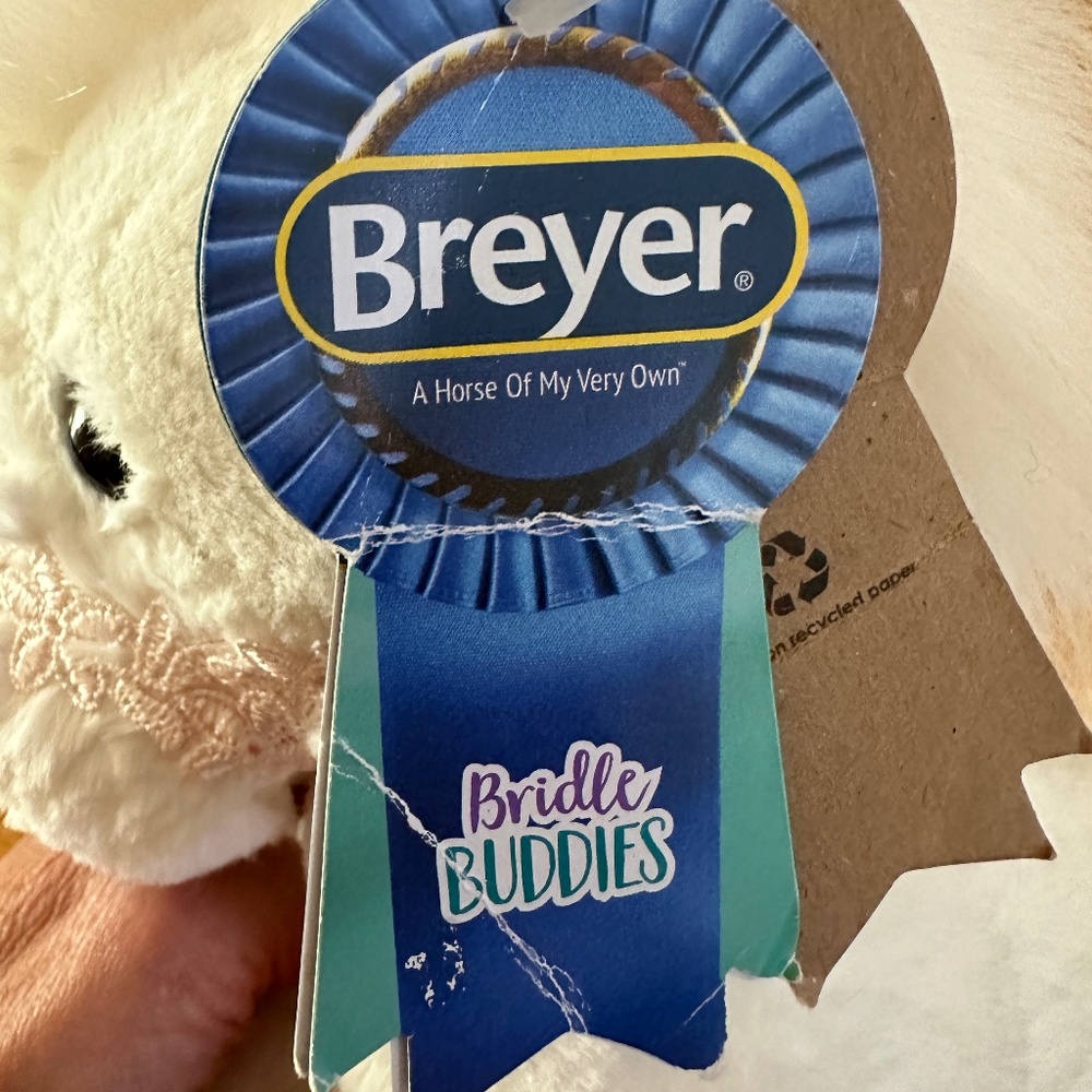 NWT Breyer Bridle Buddies Plush Unicorn White Pink - Picture 11 of 12